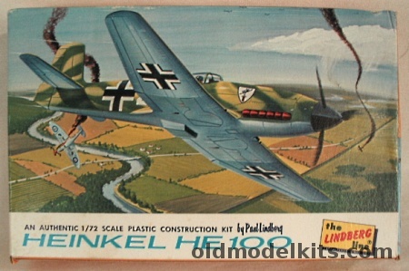 Lindberg 1/72 Heinkel He-100, 435-29 plastic model kit